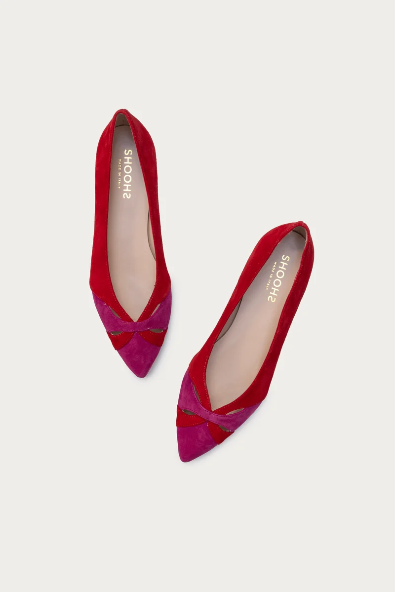 Helena Rot Pink Wildleder