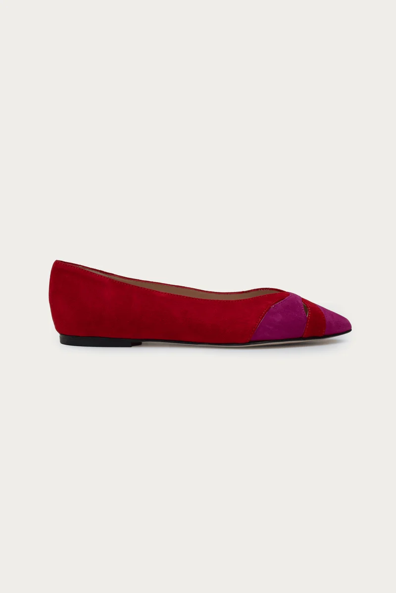 Helena Rot Pink Wildleder