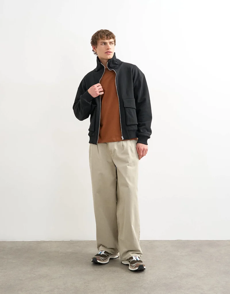 Topman classic fit t-shirt in brown