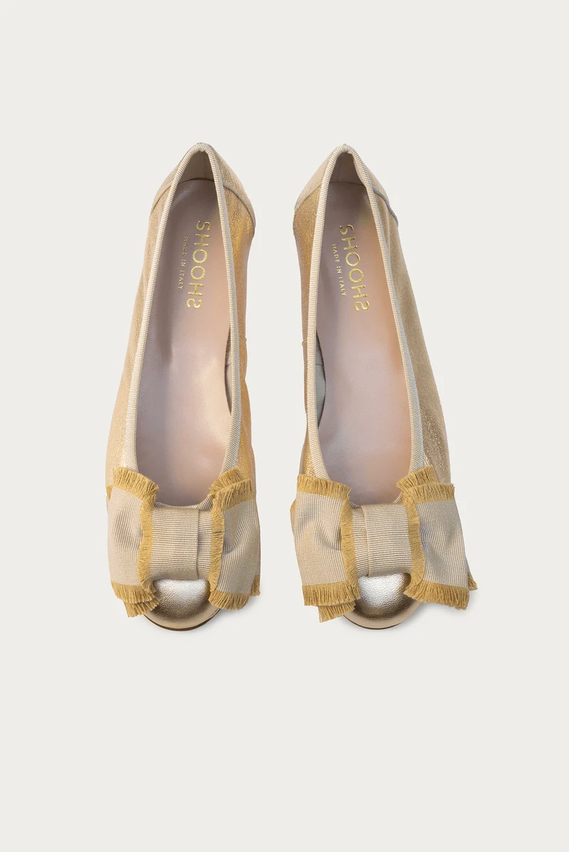 Victoria Gold Metallic-Leder