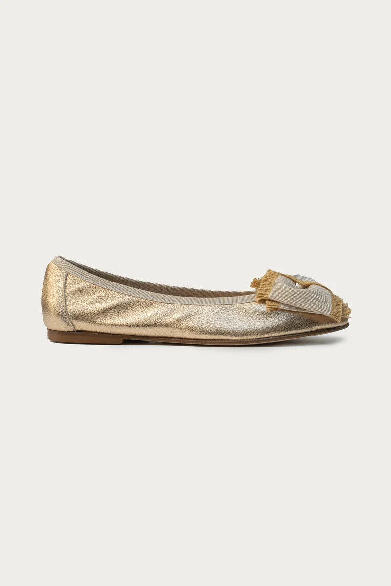 Victoria Gold Metallic-Leder