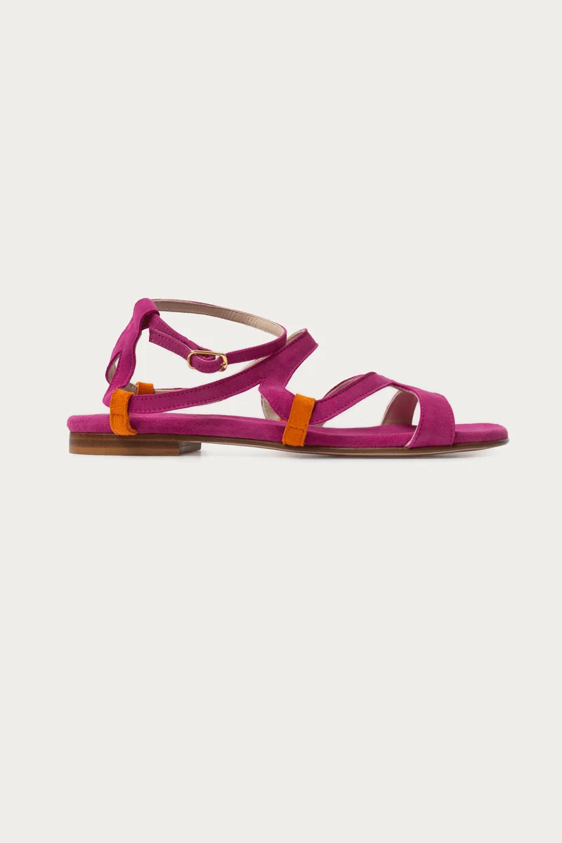 Zoe Pink Wildleder orange
