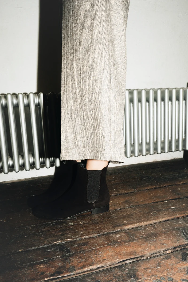 Marie Dunkelbraun Wildleder