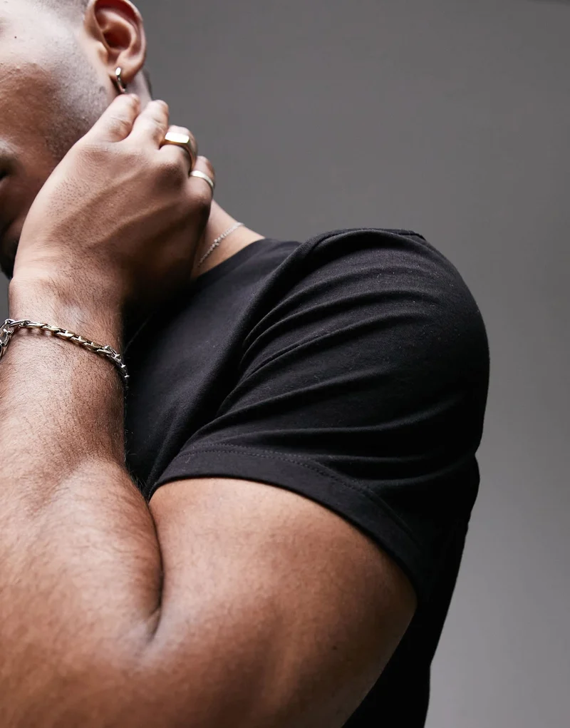 Topman regular fit t-shirt in black