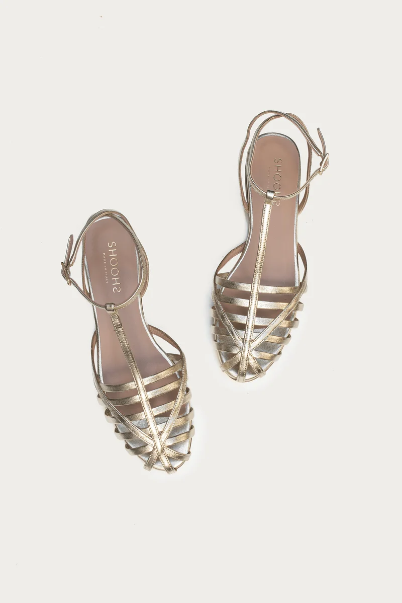 Pauli Hellgold Metallic-Leder