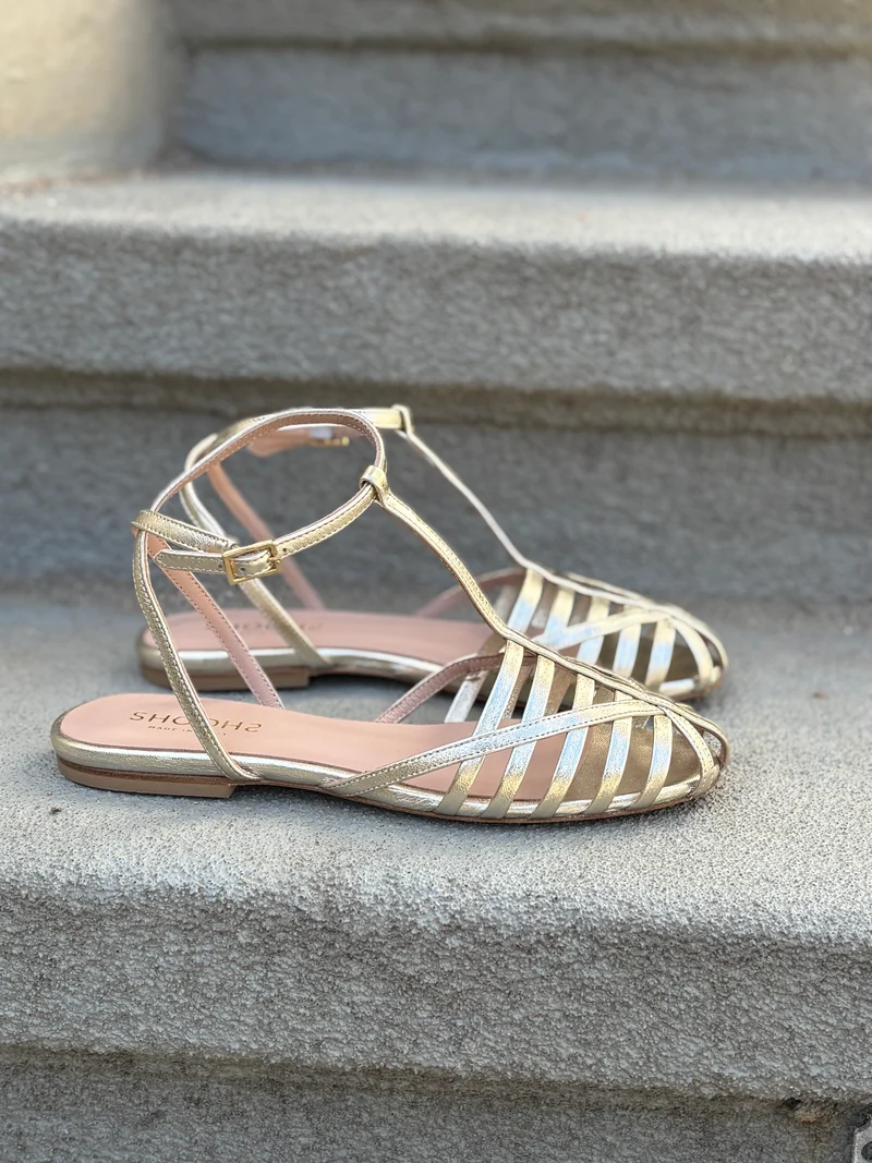 Pauli Hellgold Metallic-Leder