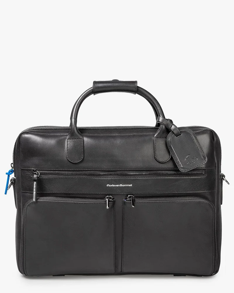 Bürotasche Leder schwarz