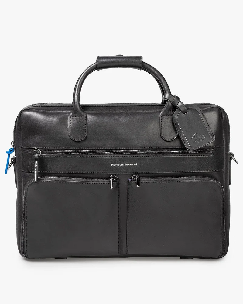 Bürotasche Leder schwarz