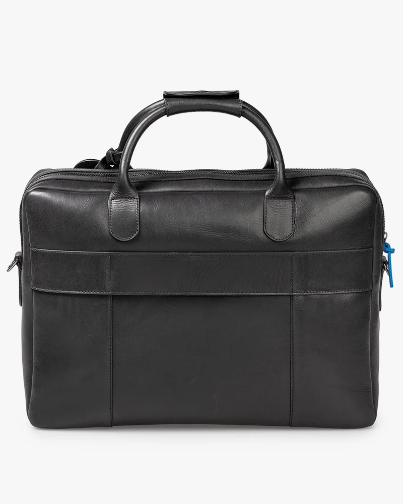 Bürotasche Leder schwarz