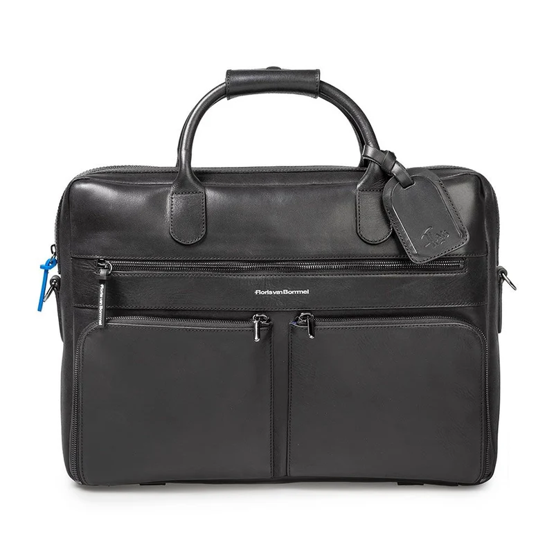 Bürotasche Leder schwarz