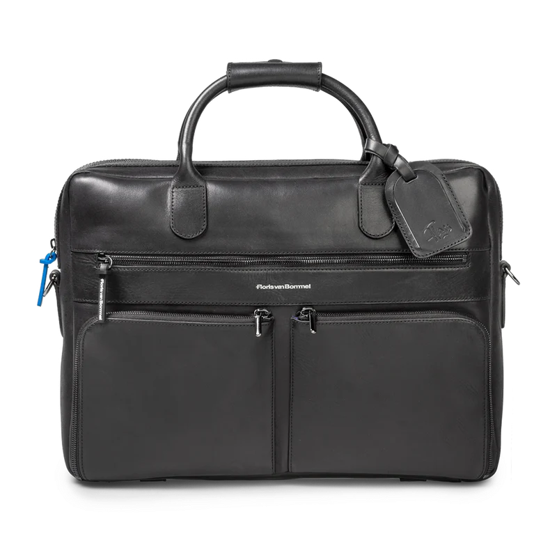 Bürotasche Leder schwarz