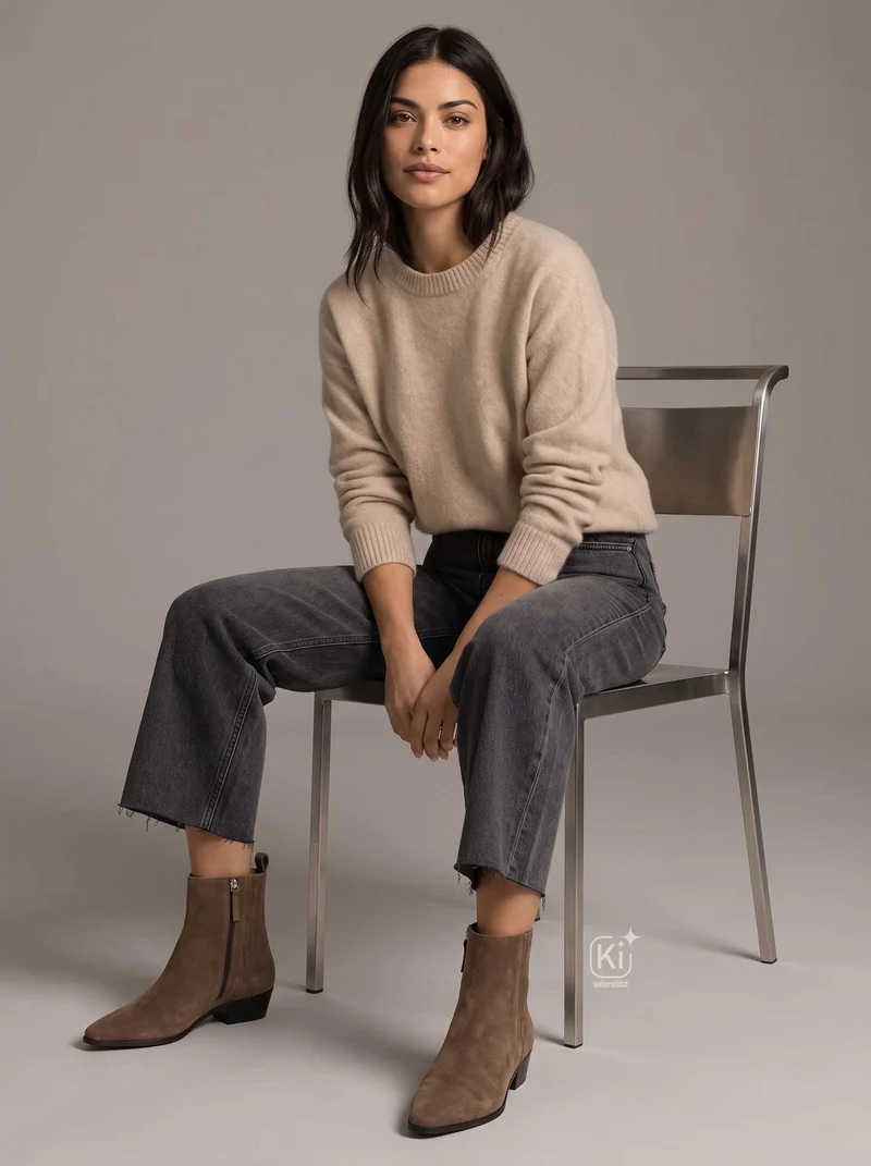 Paula Taupe Wildleder