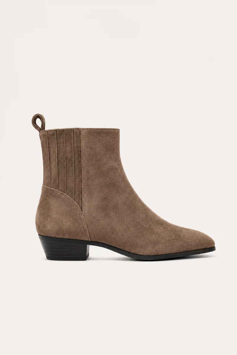 Paula Taupe Wildleder