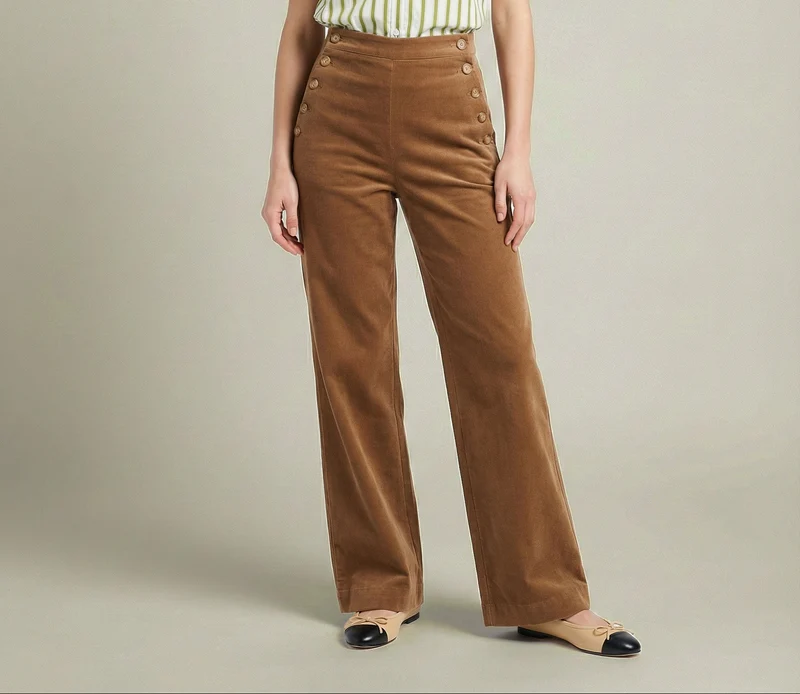 Emma Beige Glattleder Spitze Schwarz
