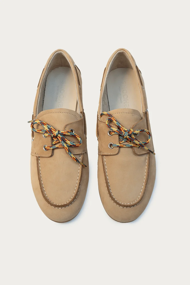 Elsa Beige Nubuk Leder