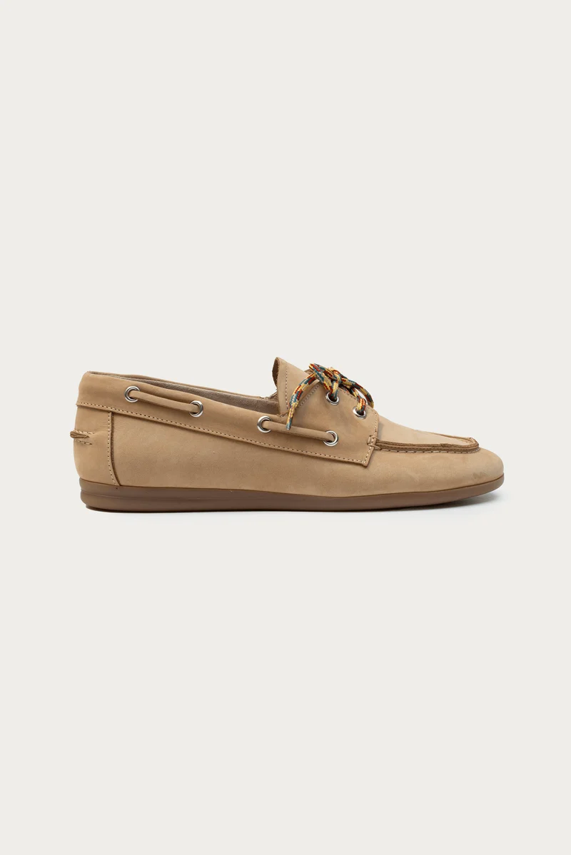 Elsa Beige Nubuk Leder