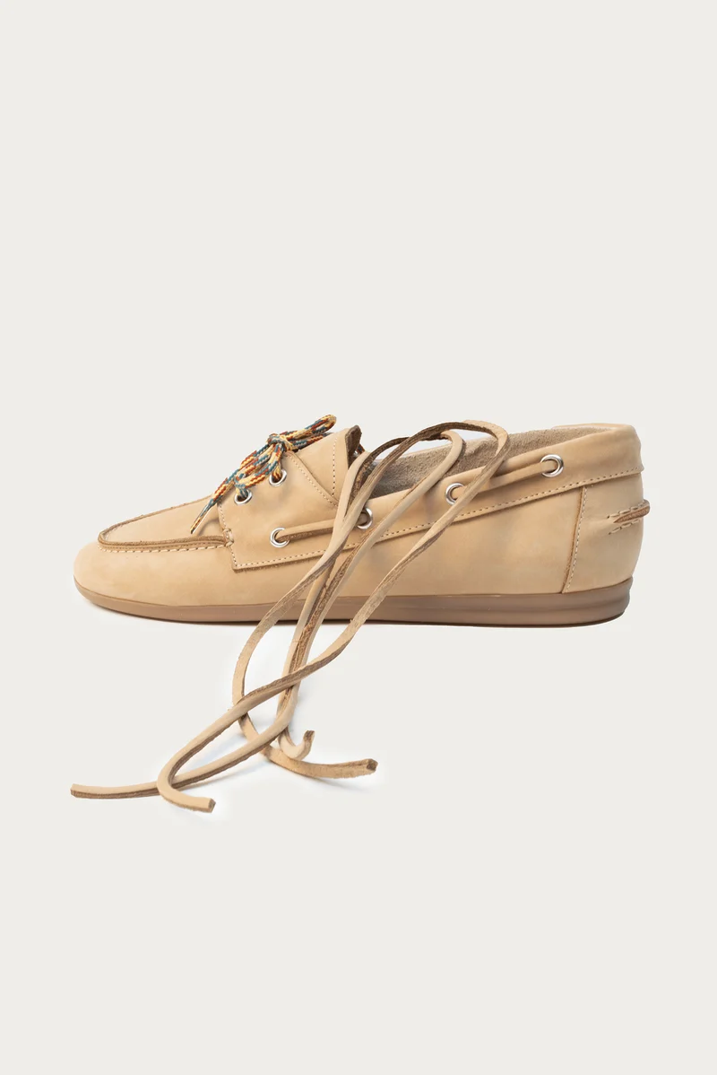 Elsa Beige Nubuk Leder
