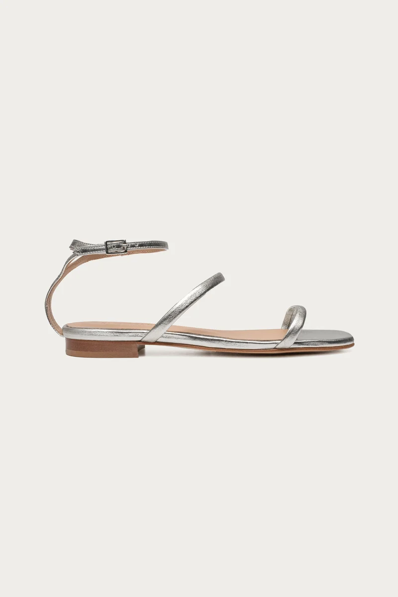 Patty Silber Metallic-Leder