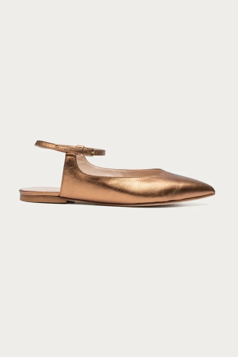Mathilde Bronze Metallic-Leder