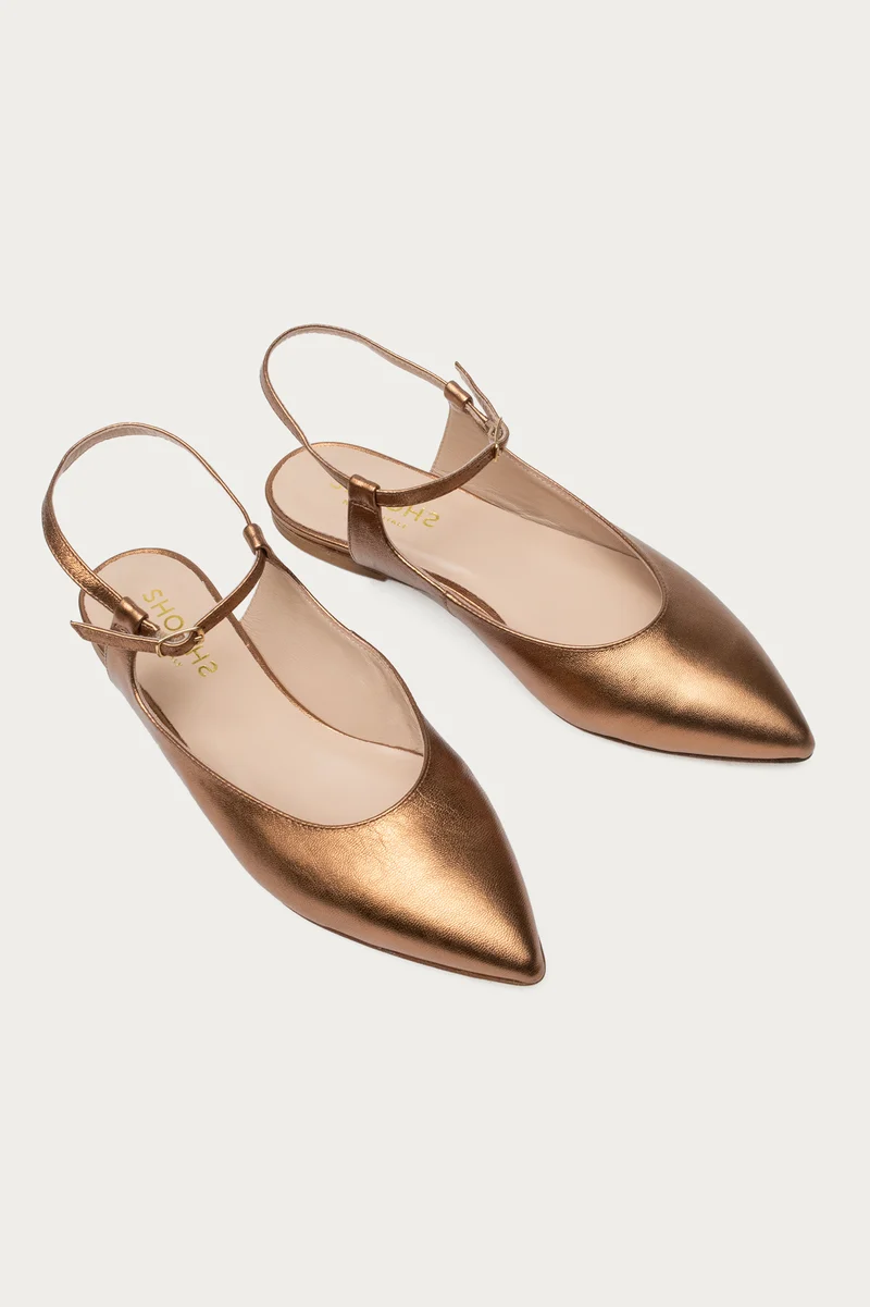 Mathilde Bronze Metallic-Leder