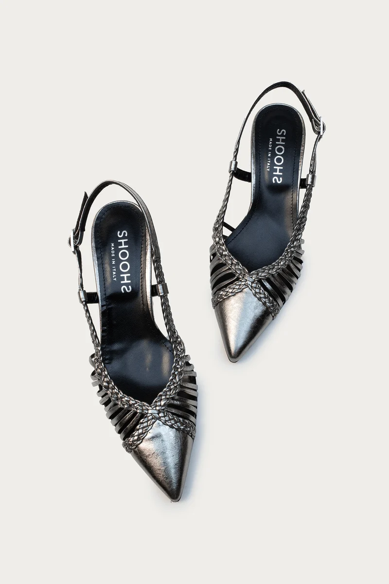 Harriet Stahl Metallic-Leder