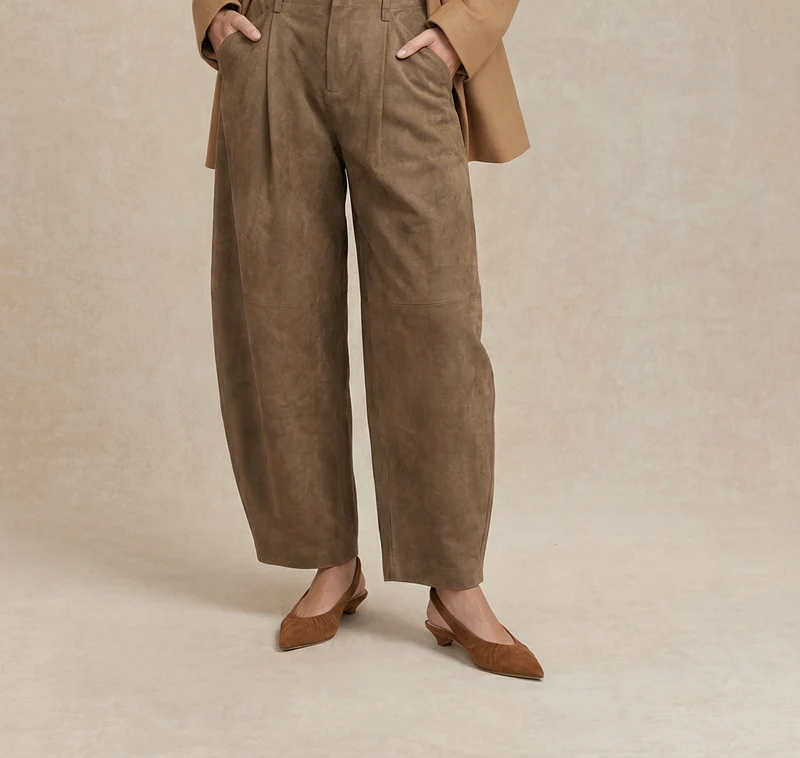 Ava Cognac Wildleder