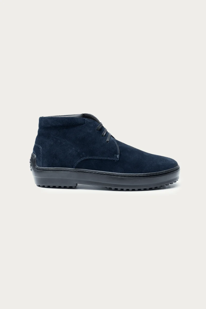 Tom Dunkelblau Veloursleder