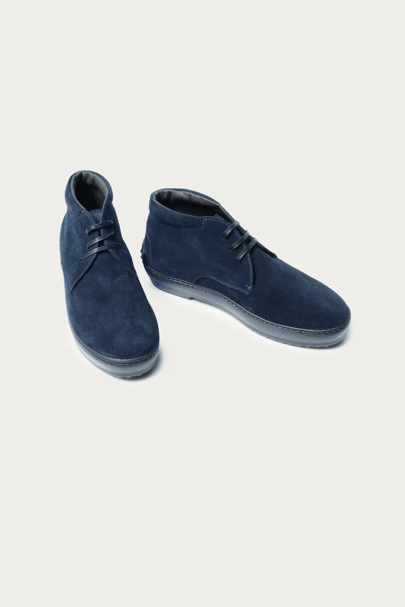 Tom Dunkelblau Veloursleder