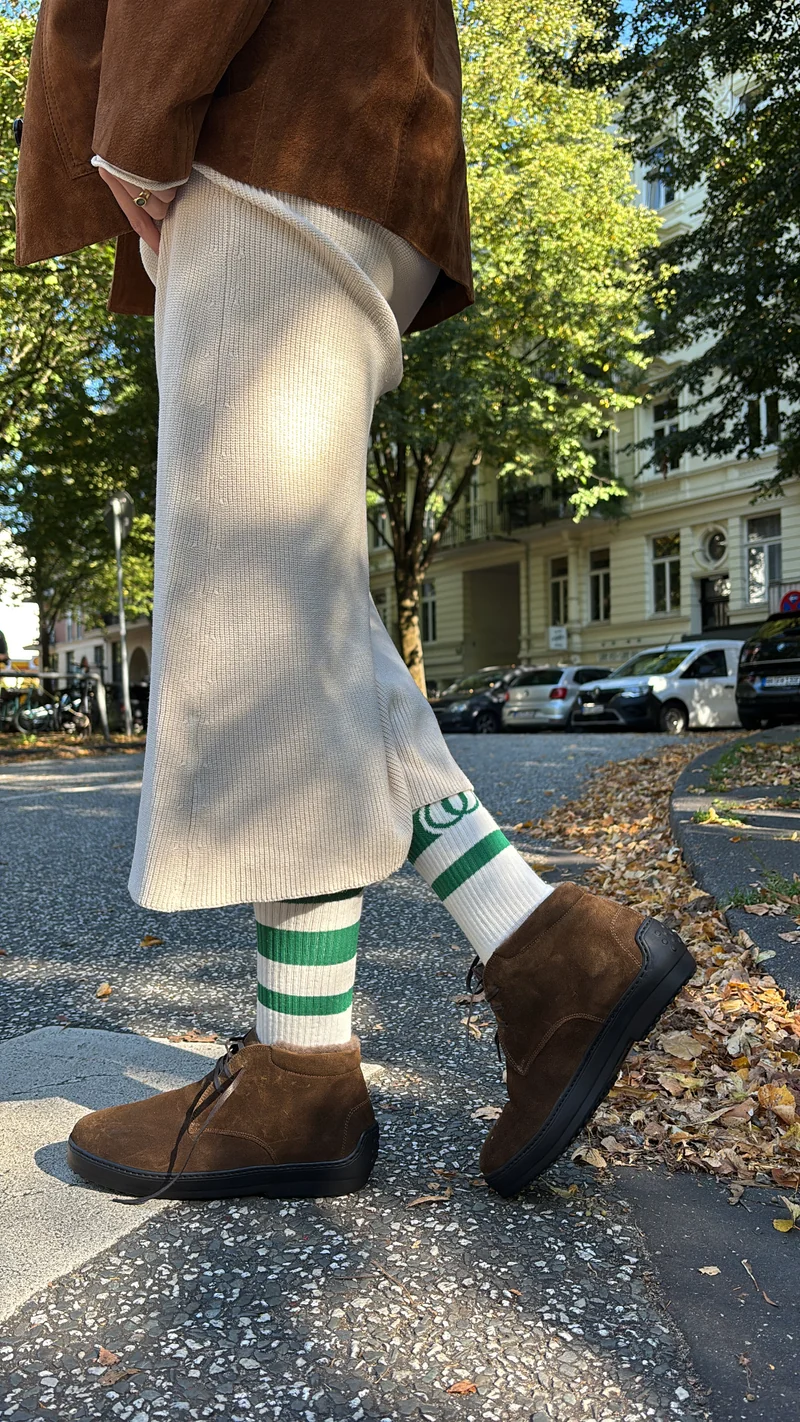 Tom Marrone Veloursleder mit Lammfell