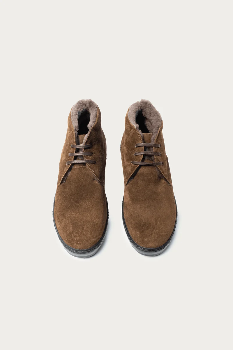 Tom Marrone Veloursleder mit Lammfell