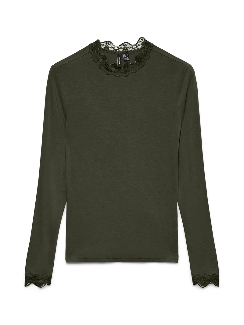 Vmrosa Ls Highneck Top Ga Jrs Noos