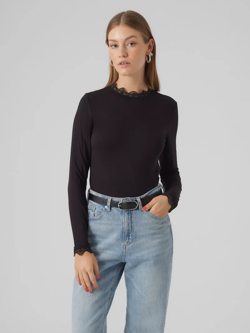 Vmrosa Ls Highneck Top Ga Jrs Noos