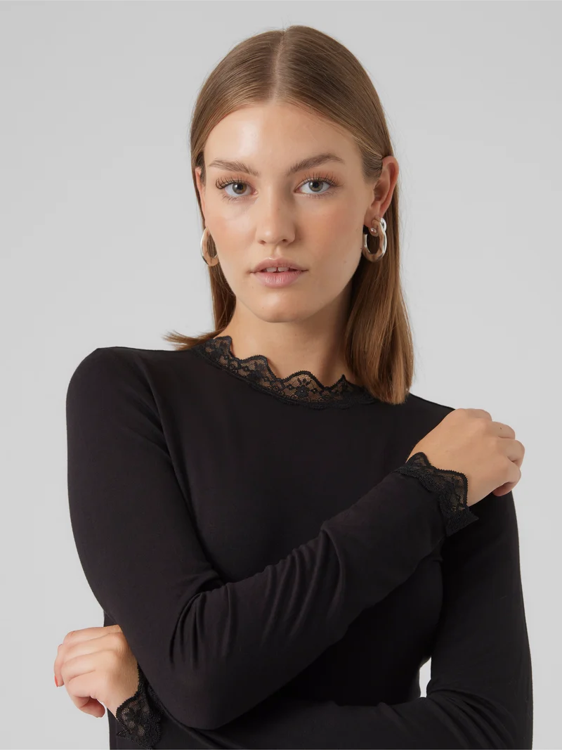 Vmrosa Ls Highneck Top Ga Jrs Noos