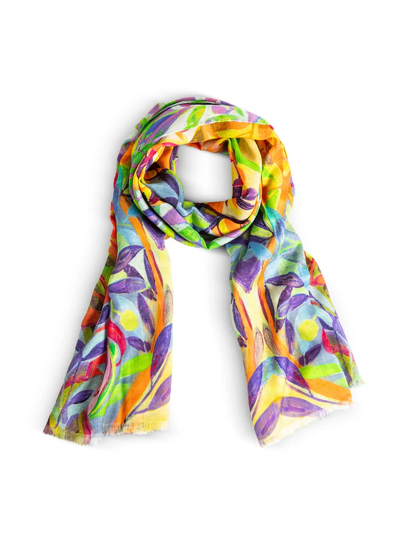 WRAP SCARF BOTANICAL BRIGHT