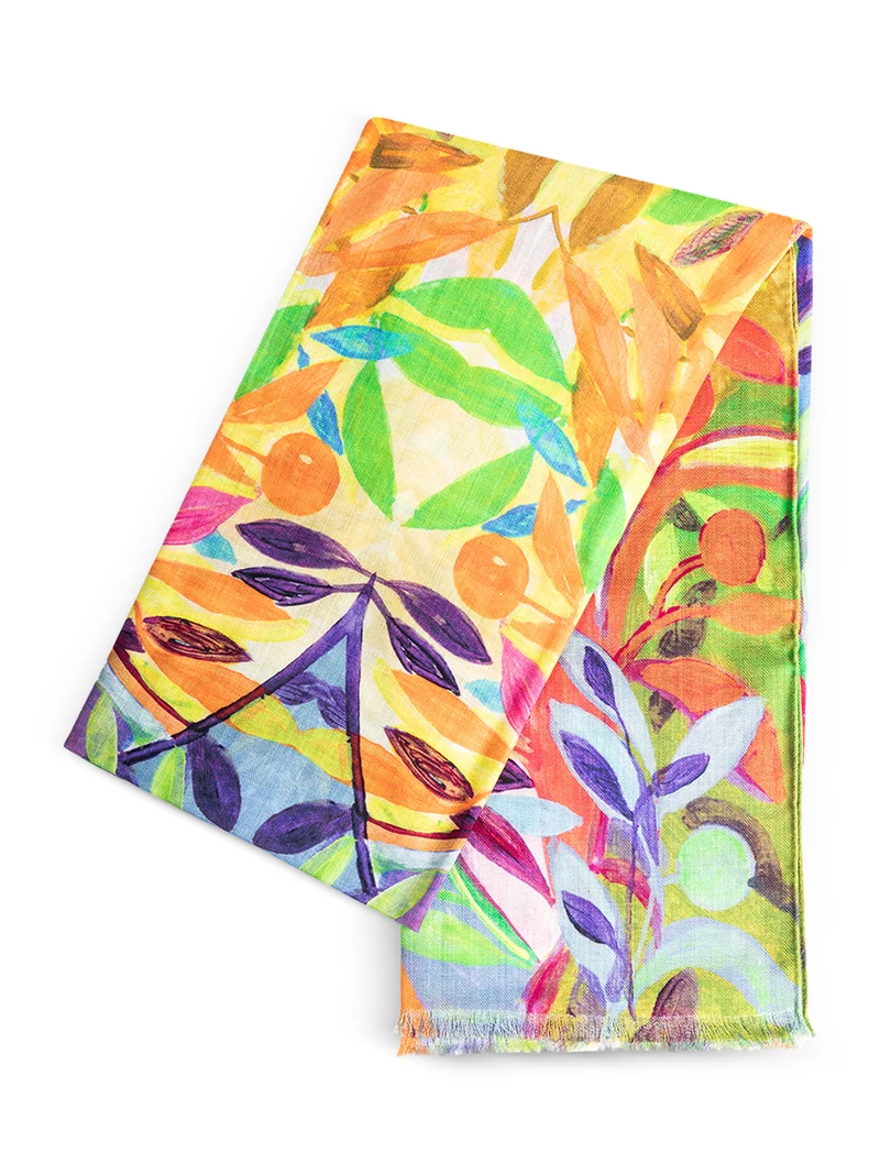 WRAP SCARF BOTANICAL BRIGHT