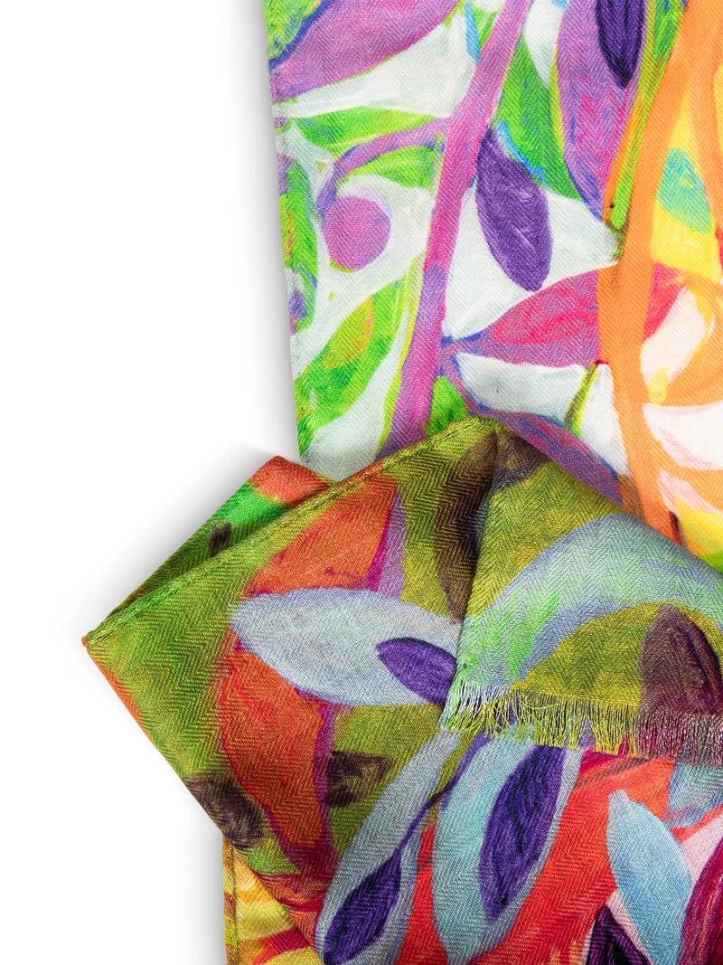 WRAP SCARF BOTANICAL BRIGHT