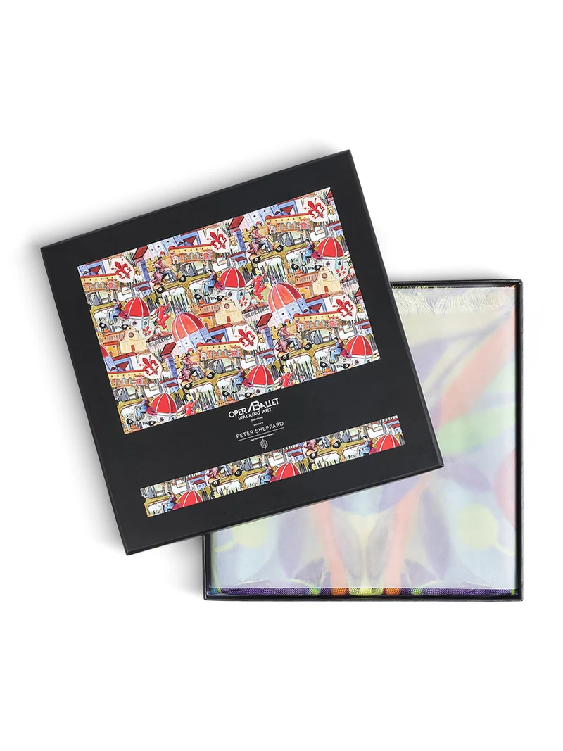 WRAP SCARF BOTANICAL BRIGHT