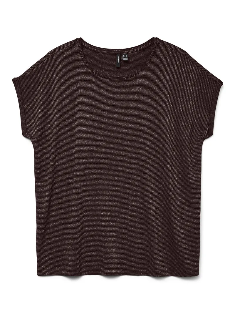 Vmlava Glitter Ss Top Stripe Lx Jrs