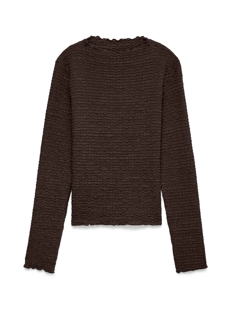 Vmzia Ls Funnel Neck Top Jrs Noos