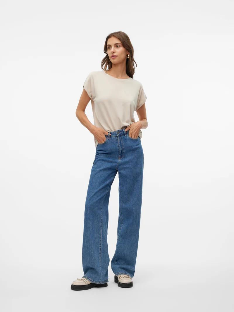 Vmlava Glitter Ss Top Stripe Ga Jrs