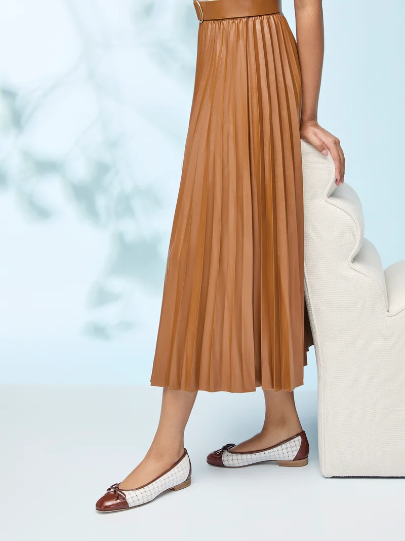 LEILANI COGNAC~WHITE