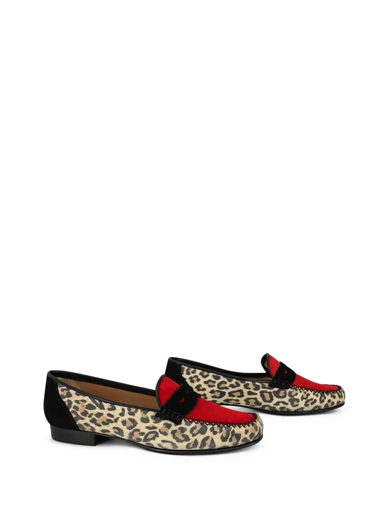 LORENZO LEOPARD~BLACK~RED