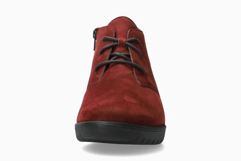 Bottines à talons PHOEBE rouge foncé