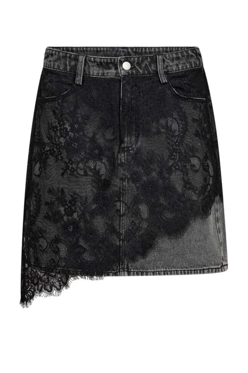 Gossia - Coralinego Jeans Skirt G2976 - Grey Washed