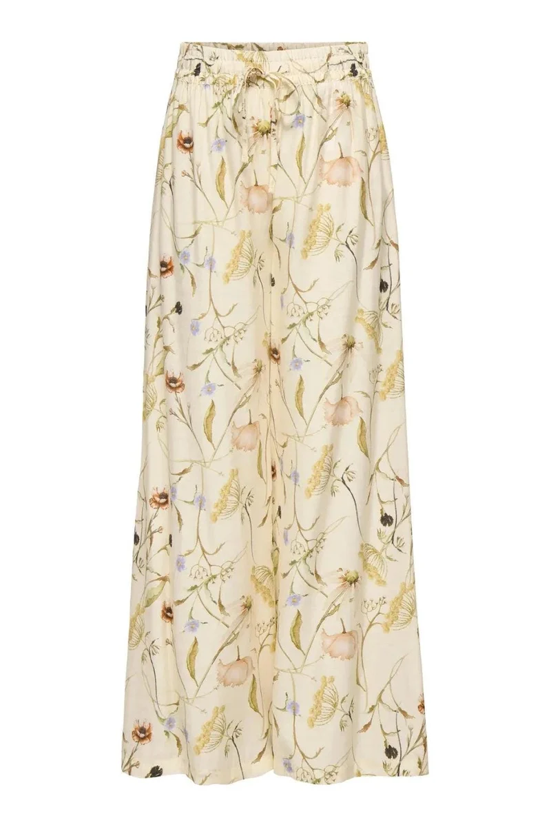 JDY - Jdyace Life Palazzo Pant - 4969857 Pristine 32-02-26 Meadow Flowers