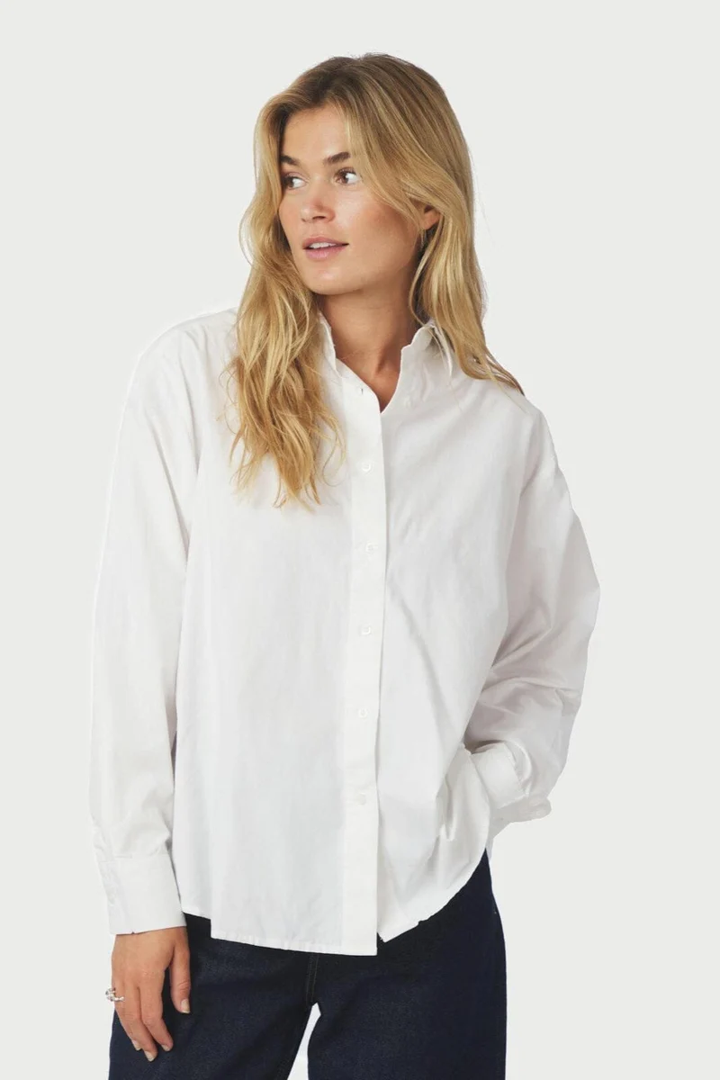 Neo Noir - Dita Poplin Shirt 166159 - 120 - White