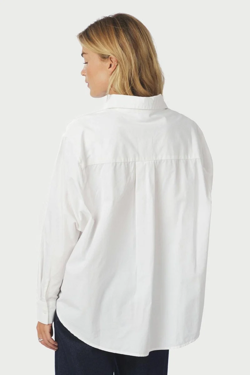 Neo Noir - Dita Poplin Shirt 166159 - 120 - White