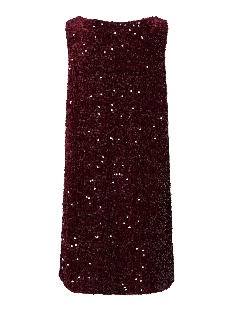 Pieces - Pckam Sl Tank Rev. Mini Dress - 4859169 Tawny Port Tawney Port Sequins