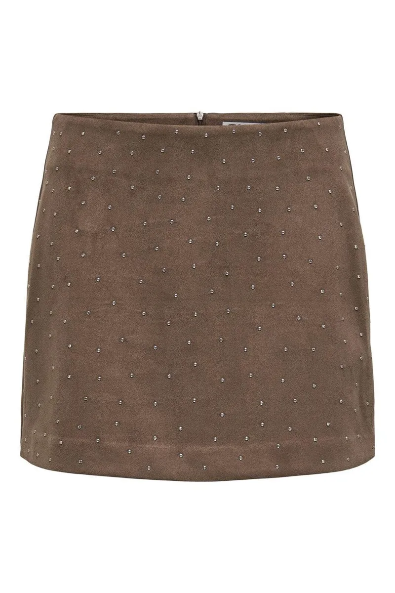 Only - Lva Life Short Stud Skirt - 4858557 Carafe