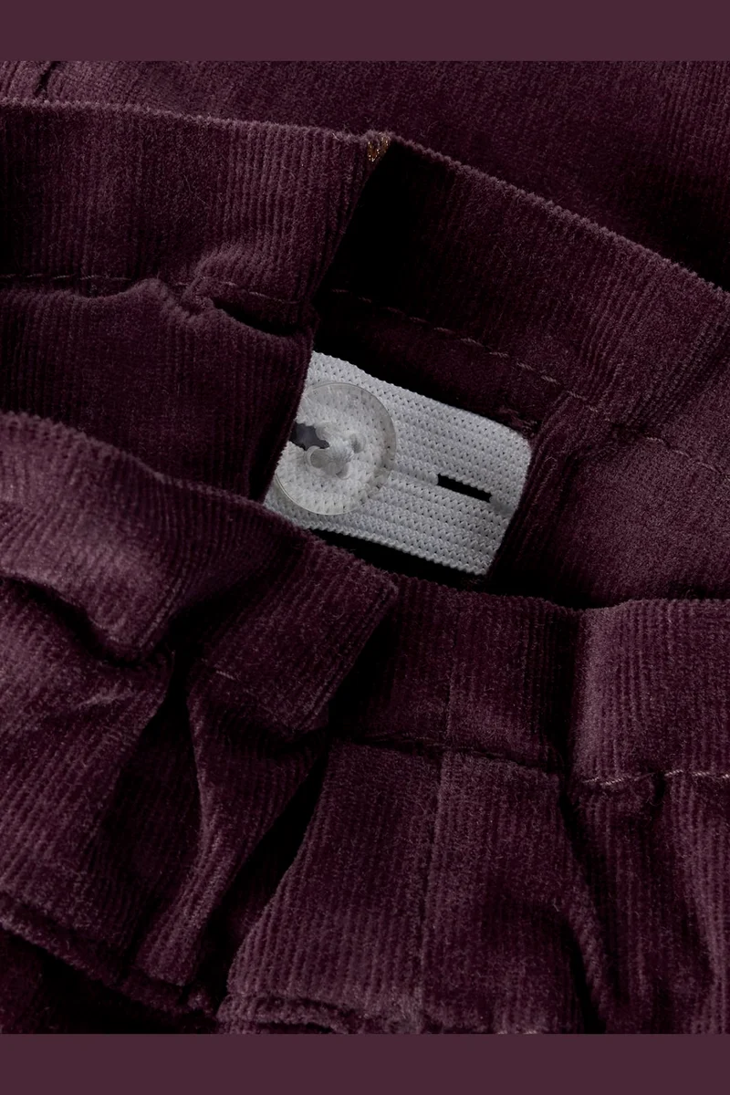 Name It - Nbfbella Cord Pant 4510-Yt - 5117493 Catawba Grape Glitter Bows